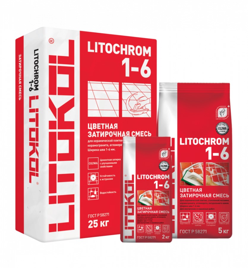 Затирка Litochrom 1-6 (5 кг)