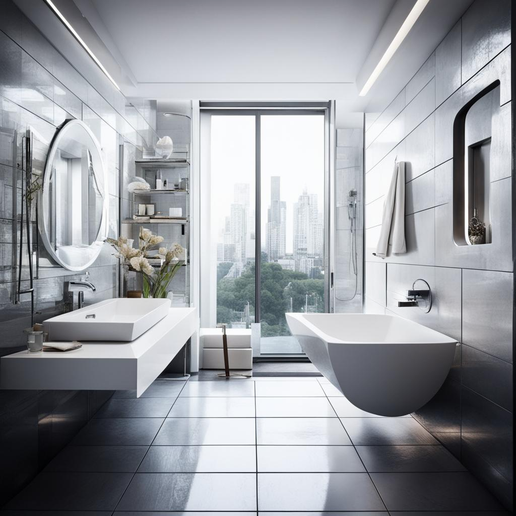 Сантехника в стиле хай-тек: современные технологии для дизайна ванной комнаты