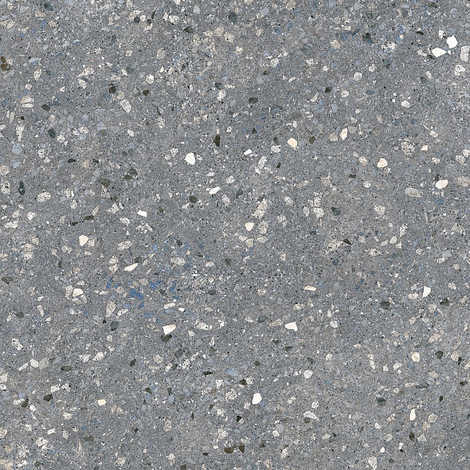 Керамогранит Терраццо 600x600 серый темный