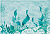 Декор настенный Laguna Водоросли 249x364 голубой DWU07LAG606