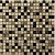 Мозаика Bonаparte Turin-15 slim (Matt) 305x305 коричневая