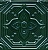 Декор настенный Салинас 150x150 зеленый SSA003