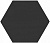 Плитка настенная Буранелли 200x231 черная 24002