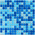 Мозаика Bonaparte Aqua 150 327x327 голубая