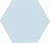 Плитка настенная Аньет 200x231 голубая 24006