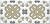 Декор настенный Клемансо 74x150 орнамент белый STG\A616\16000