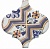 Декор настенный Арабески Майолика 65x65 орнамент OP\A161\65000