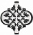 Декор настенный Арабески орнамент 65x65 белый OS\A26\65000