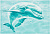 Декор настенный Laguna Дельфин 249x364 голубой DWU07LAG626