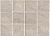 Плитка настенная Дегре 300x400 бежевая (полотно из 12 частей 99x99) 1298