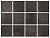 Плитка настенная Караоке 300x400 черная 1222 (полотно из 12 частей 99x99)