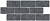 Бордюр Роверелла мозаичный 147x345 серый темный BR021
