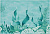Декор настенный Laguna Водоросли 249x364 голубой DWU07LAG606
