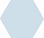 Плитка настенная Аньет 200x231 голубая 24006