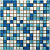 Мозаика Bonaparte Aqua 200 327x327 синяя