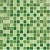 Мозаика 327x327 зеленый микс МС109