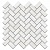 Декор настенный мозаичный Контарини 300x315 белый 190\005